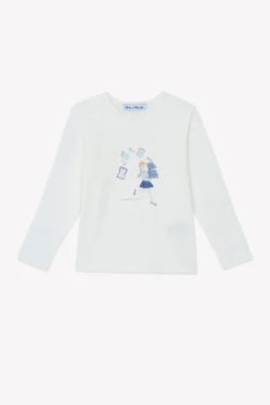 Tartine et Chocolat T-shirt Ecru illustration back to school|Enfant T-Shirts - Blouses