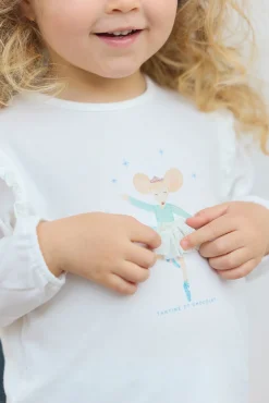 Tartine et Chocolat T-shirt Ecru illustration jardin d'hiver| T-Shirts - Blouses