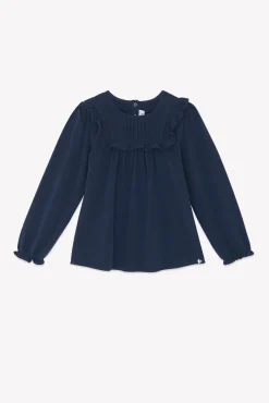 Tartine et Chocolat T-shirt Marine volanté|Enfant T-Shirts - Blouses