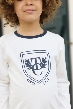 Tartine et Chocolat T-shirt Ecru écusson TC|Enfant T-Shirts - Polos
