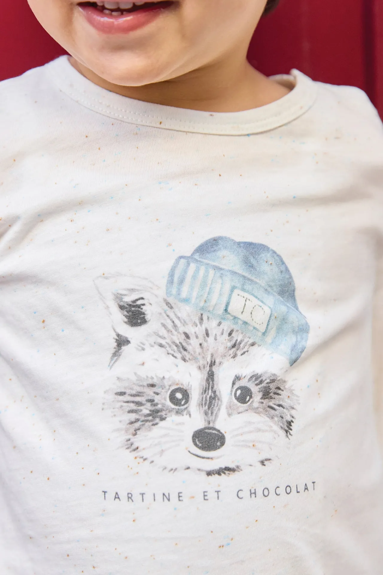 Tartine et Chocolat T-shirt Ecru illustration raton laveur| T-Shirts - Polos