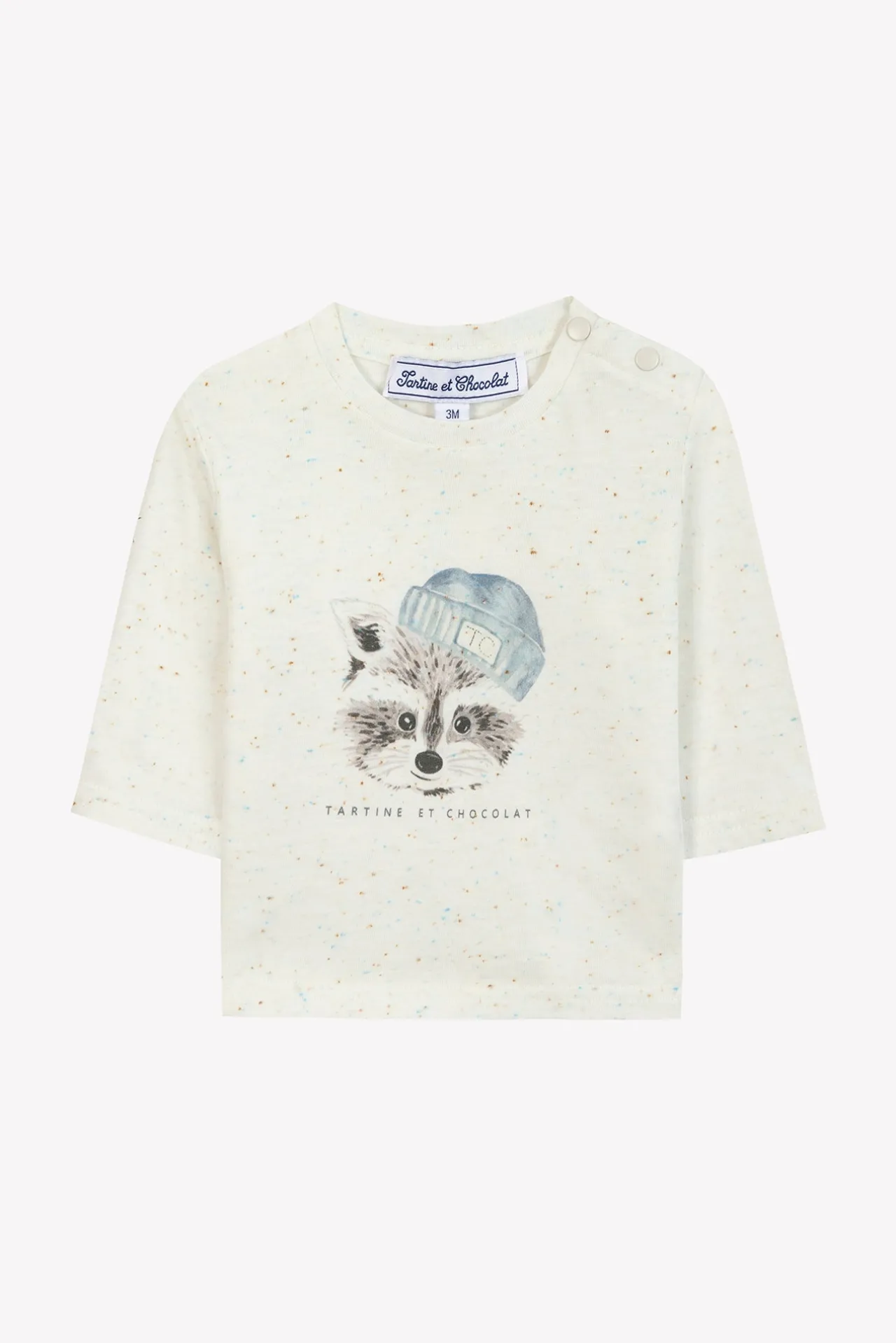 Tartine et Chocolat T-shirt Ecru illustration raton laveur| T-Shirts - Polos
