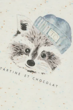 Tartine et Chocolat T-shirt Ecru illustration raton laveur| T-Shirts - Polos