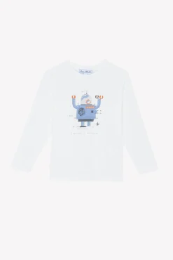 Tartine et Chocolat T-shirt Rouille illustration robot|Enfant T-Shirts - Polos