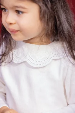 Tartine et Chocolat T-shirt Ecru col dentelle| T-Shirts - Blouses