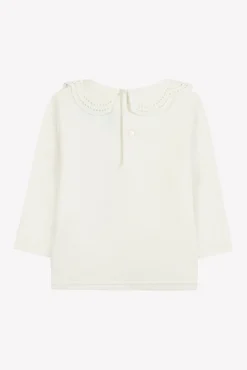 Tartine et Chocolat T-shirt Ecru col dentelle| T-Shirts - Blouses