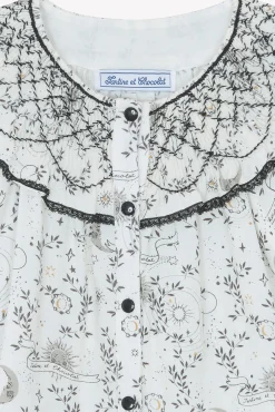 Tartine et Chocolat Tunique Ecru broderies|Enfant T-Shirts - Blouses