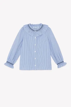 Tartine et Chocolat Tunique Bleu chambray rayures|Enfant T-Shirts - Blouses