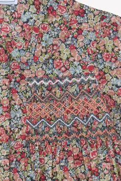 Tartine et Chocolat Tunique Tissu liberty manche smock|Enfant T-Shirts - Blouses