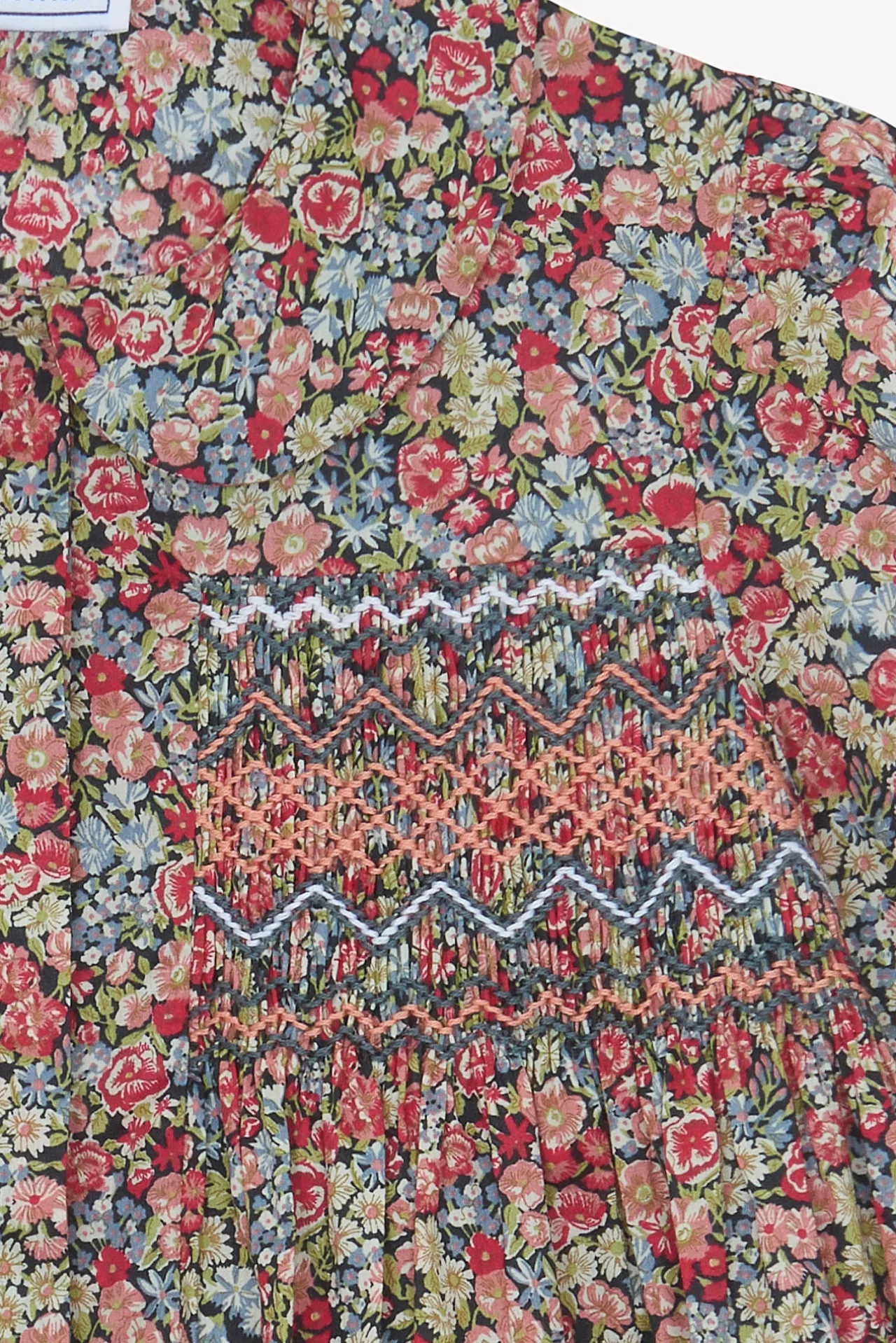 Tartine et Chocolat Tunique Tissu liberty manche smock|Enfant T-Shirts - Blouses