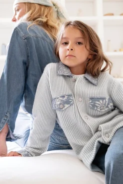 Tartine et Chocolat Veste Bleu Kujten x|Enfant Manteaux - Vestes