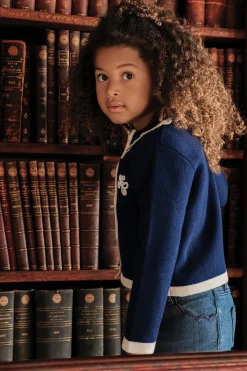 Tartine et Chocolat Veste Marine laine|Enfant Manteaux - Vestes|Cardigans - Pulls - Sweats