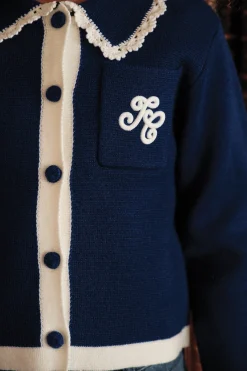 Tartine et Chocolat Veste Marine laine|Enfant Manteaux - Vestes|Cardigans - Pulls - Sweats