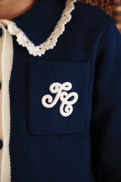 Tartine et Chocolat Veste Marine laine|Enfant Manteaux - Vestes|Cardigans - Pulls - Sweats