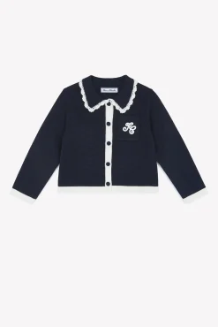 Tartine et Chocolat Veste Marine laine|Enfant Manteaux - Vestes|Cardigans - Pulls - Sweats