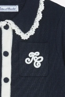 Tartine et Chocolat Veste Marine laine|Enfant Manteaux - Vestes|Cardigans - Pulls - Sweats