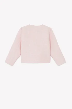 Tartine et Chocolat Veste Rose poudré tweed|Enfant Manteaux - Vestes