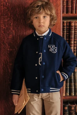 Tartine et Chocolat Veste teddy Marine|Enfant Manteaux - Vestes