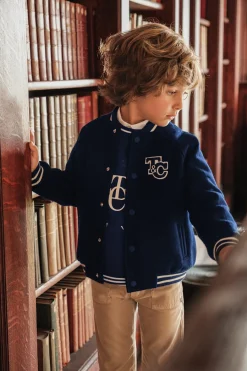 Tartine et Chocolat Veste teddy Marine|Enfant Manteaux - Vestes