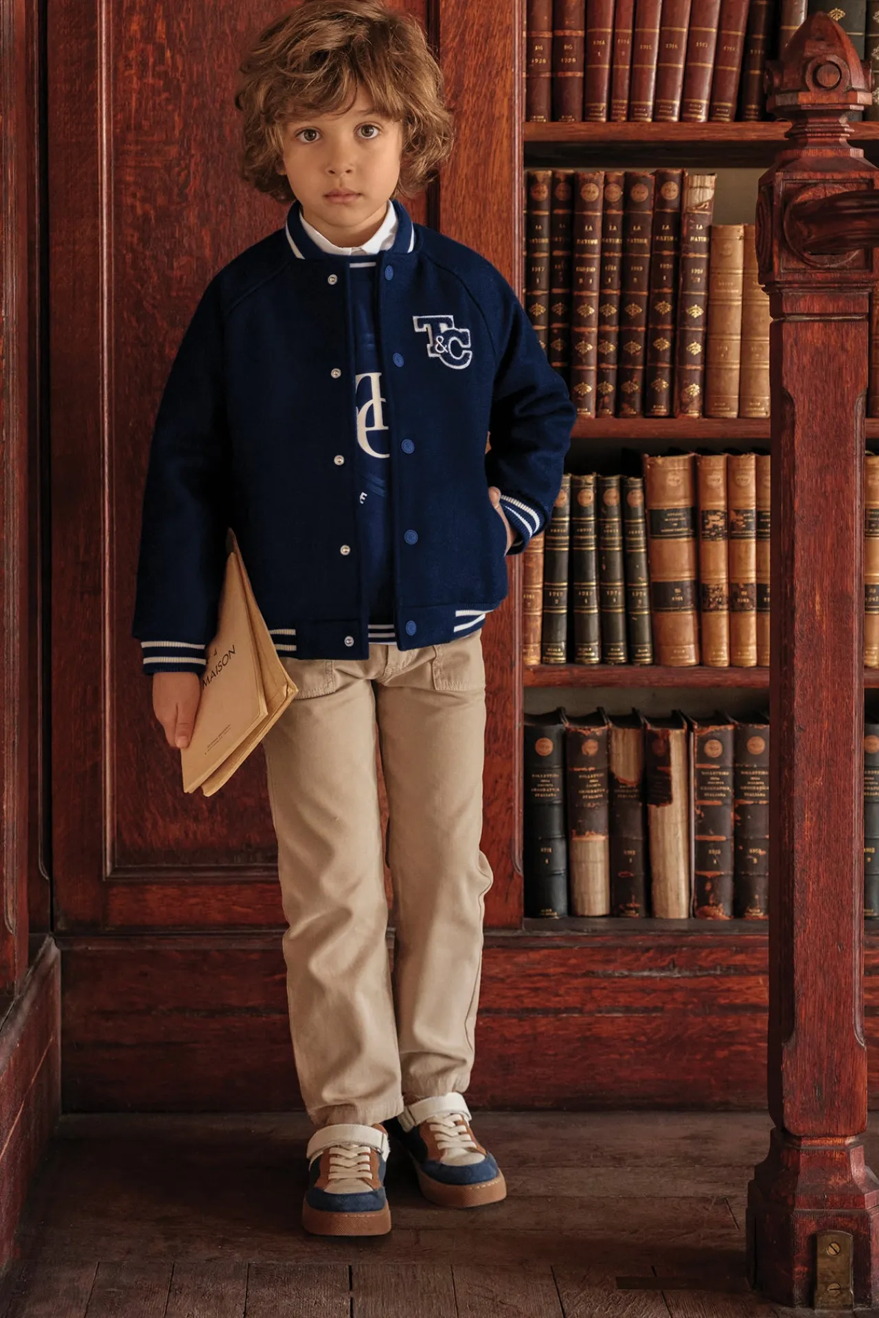 Tartine et Chocolat Veste teddy Marine|Enfant Manteaux - Vestes